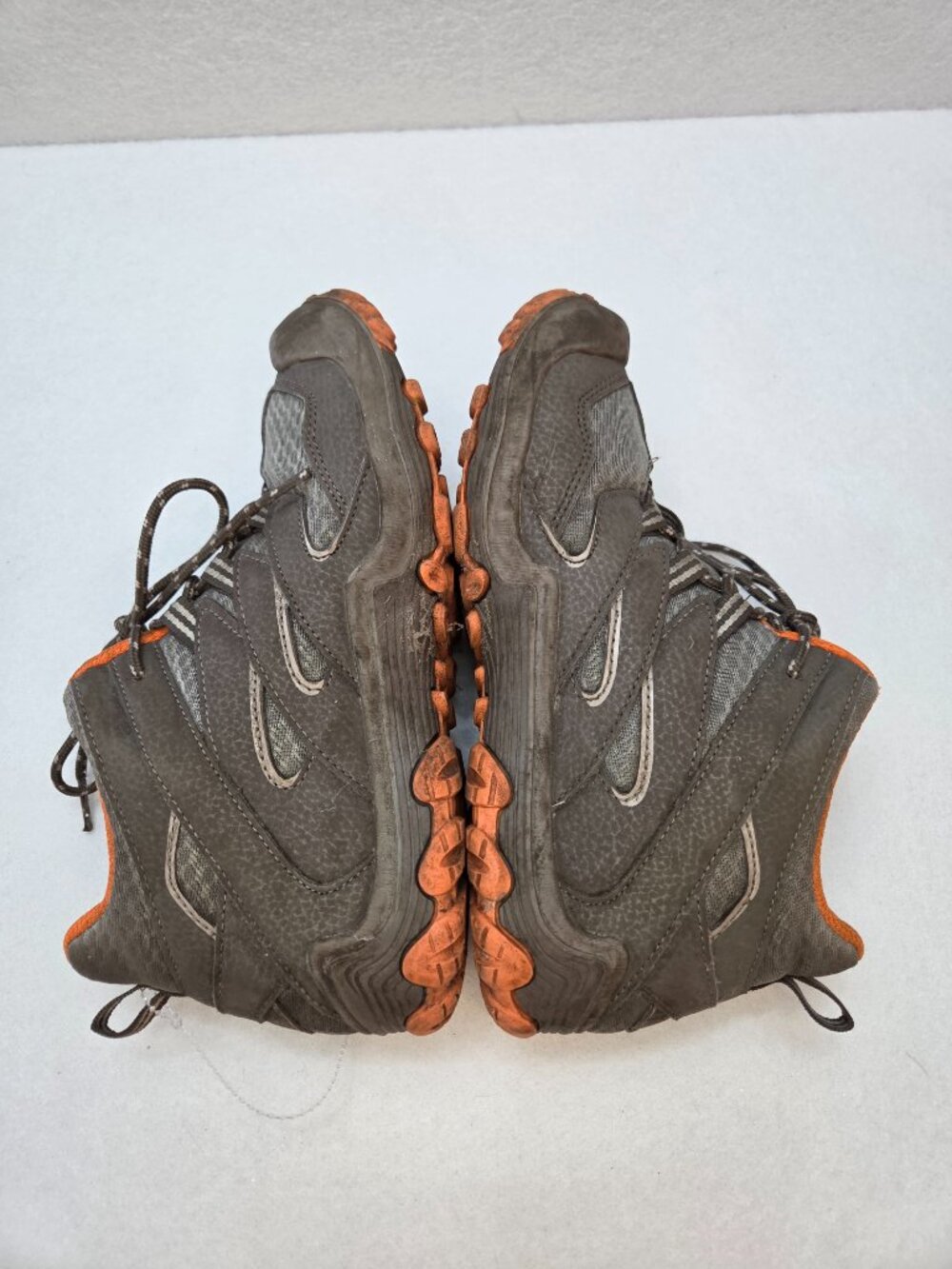 Merrell Kids Waterproof Mid Hiking Boots Gray Orange Size US 4.5 Youth - Picture 8 of 11